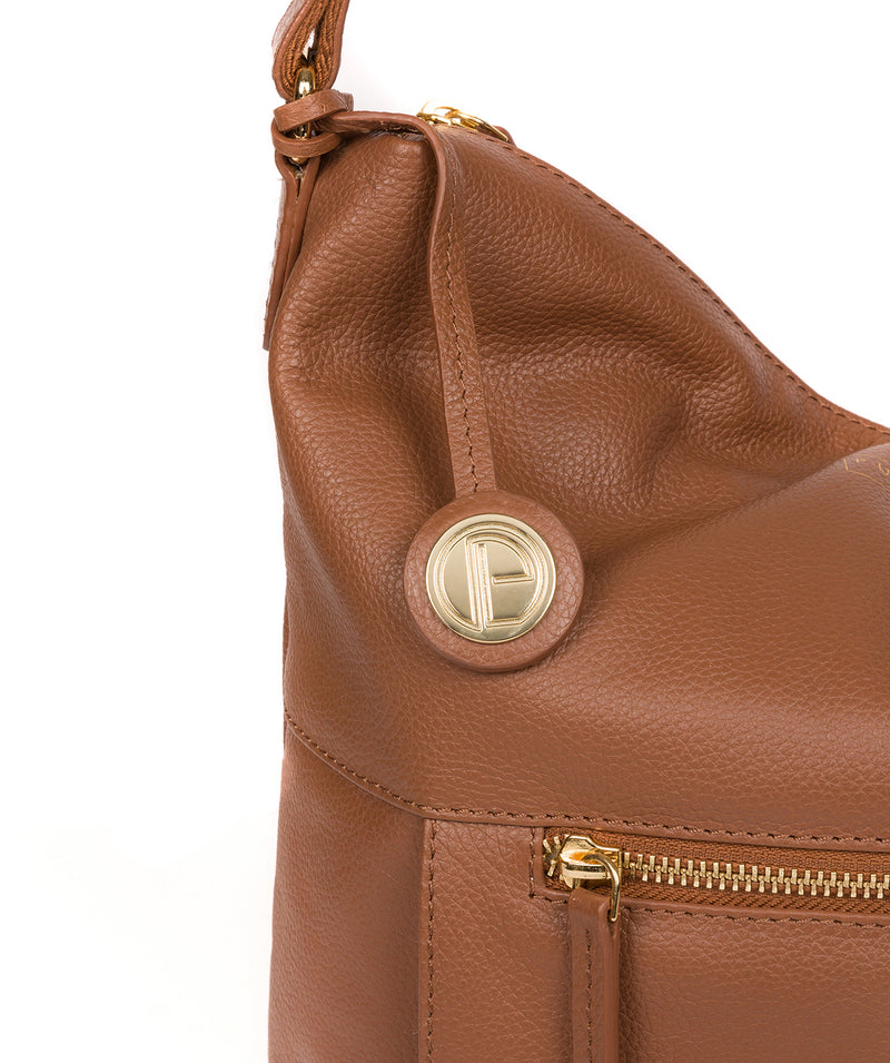 'Tenley' Tan Leather Shoulder Bag image 6