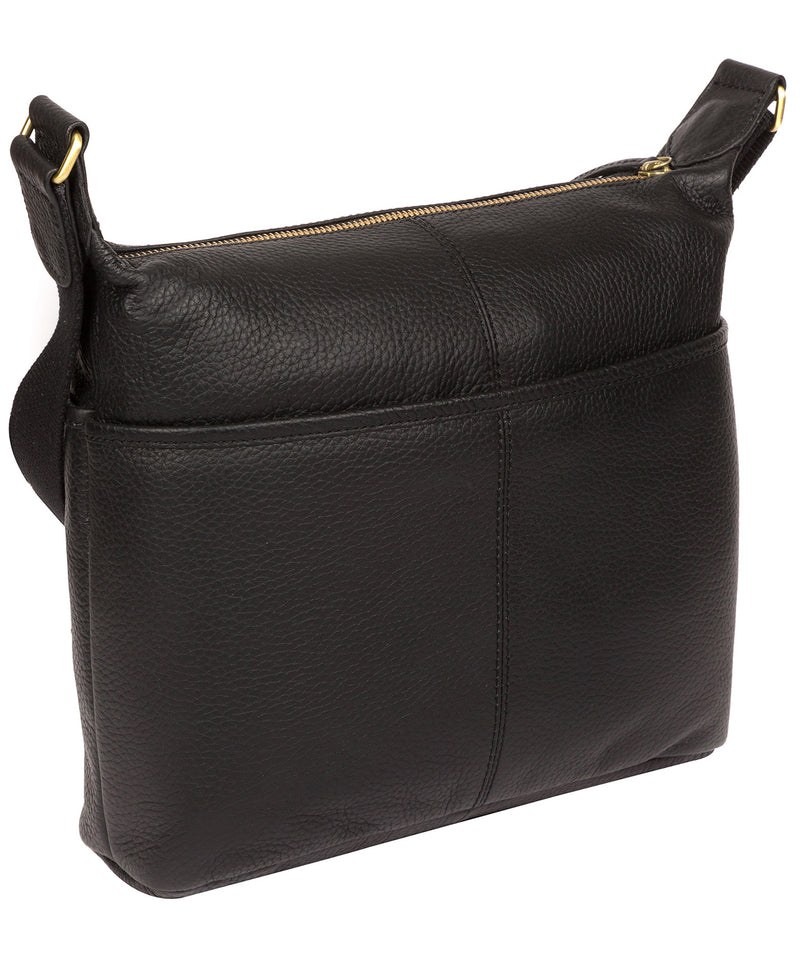 'Hove' Black & Gold Leather Shoulder Bag  image 3