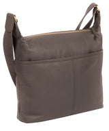 'Hove' Grey Leather Shoulder Bag  image 3