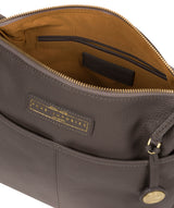 'Hove' Grey Leather Shoulder Bag  image 4