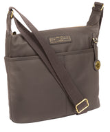 'Hove' Grey Leather Shoulder Bag  image 5