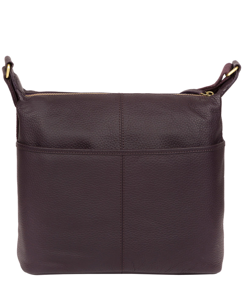 'Hove' Plum Leather Shoulder Bag  image 3