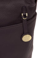 'Hove' Plum Leather Shoulder Bag  image 6