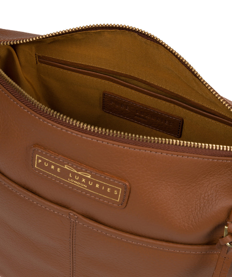 'Hove' Tan Leather Shoulder Bag image 4