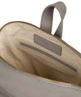 'Kinsely' Grey Leather Backpack image 4