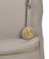'Kinsely' Grey Leather Backpack image 6
