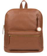 'Kinsely' Tan Leather Backpack image 1