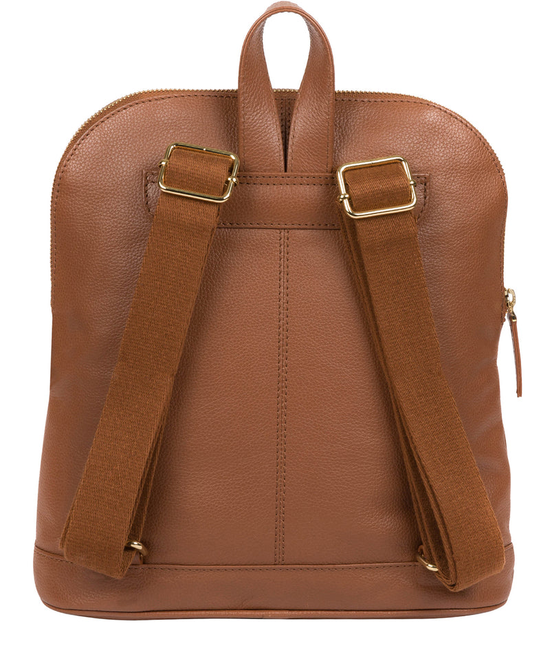 'Kinsely' Tan Leather Backpack image 3