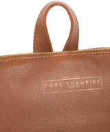 'Kinsely' Tan Leather Backpack image 6