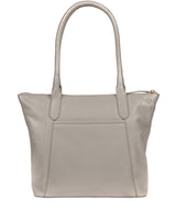 'Atherton' Grey Leather Tote Bag image 3