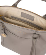 'Atherton' Grey Leather Tote Bag image 4