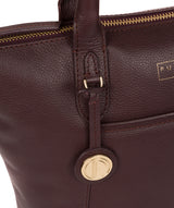 'Atherton' Plum Leather Tote Bag image 6