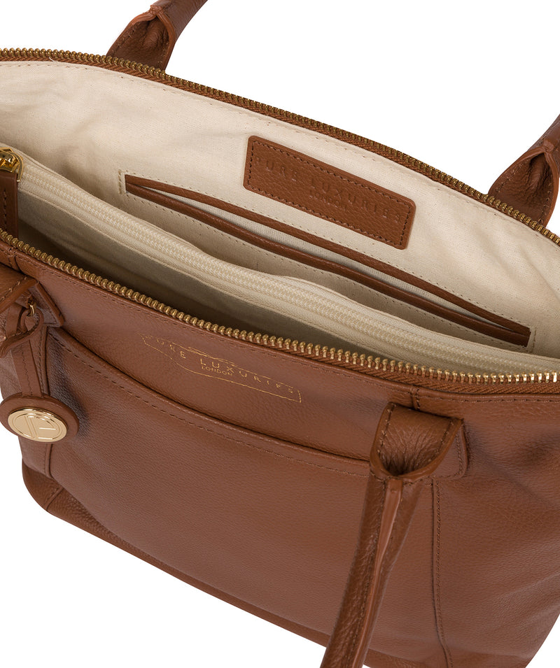 'Atherton' Tan Leather Tote Bag image 4