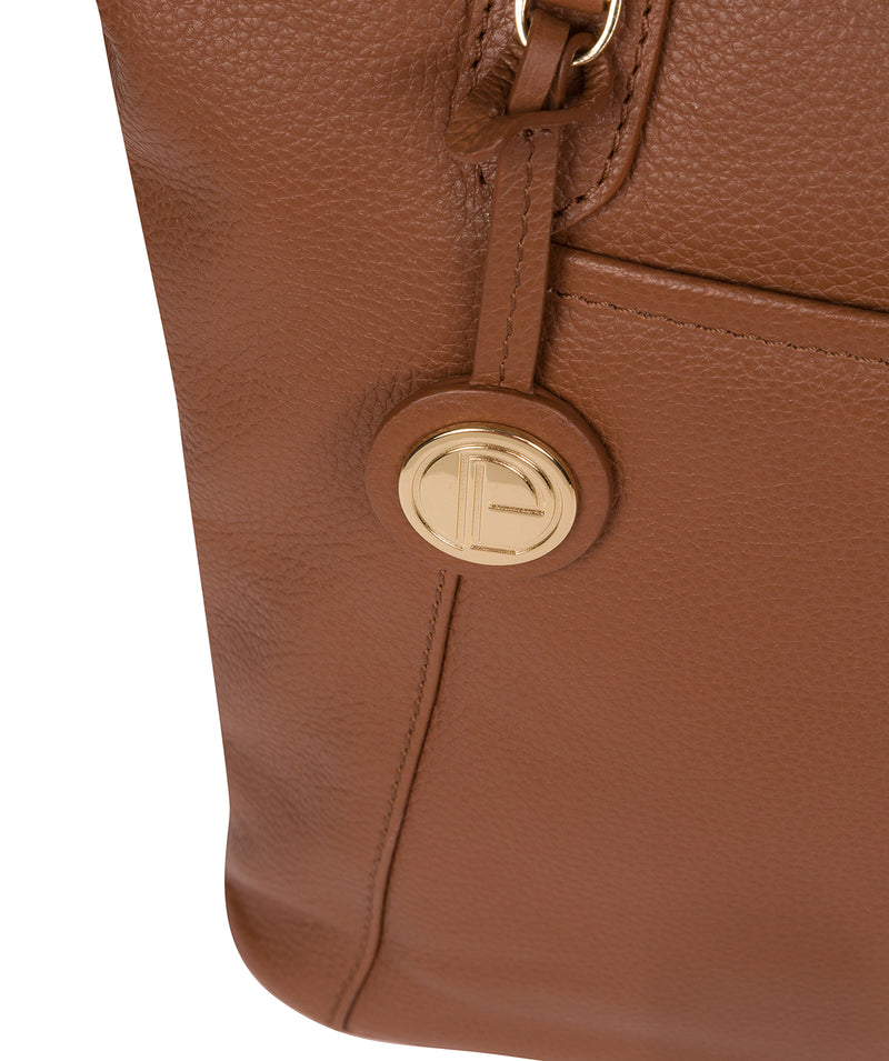 'Atherton' Tan Leather Tote Bag Pure Luxuries London