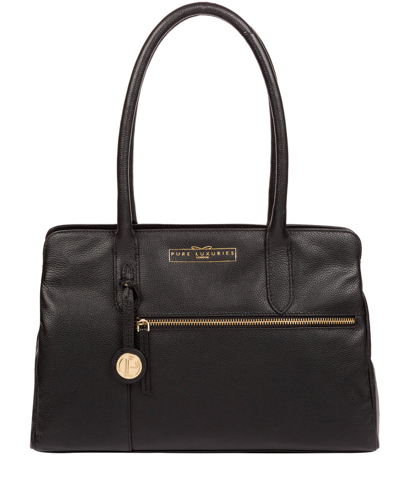 'Darby' Black Leather Handbag