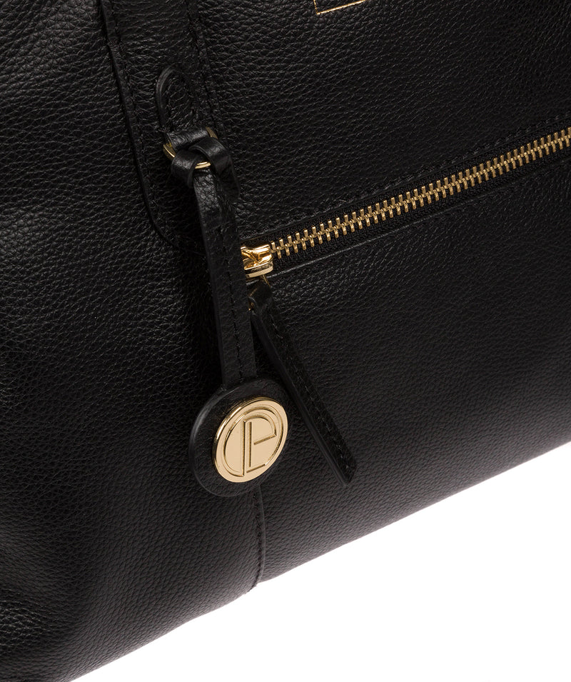 'Darby' Black Leather Handbag Pure Luxuries London