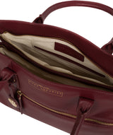 'Darby' Deep Red Leather Handbag image 4