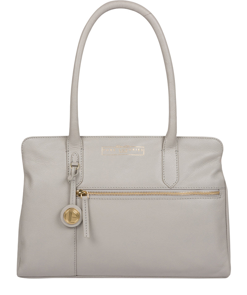 'Darby' Grey Leather Handbag image 1