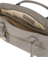 'Darby' Grey Leather Handbag image 4