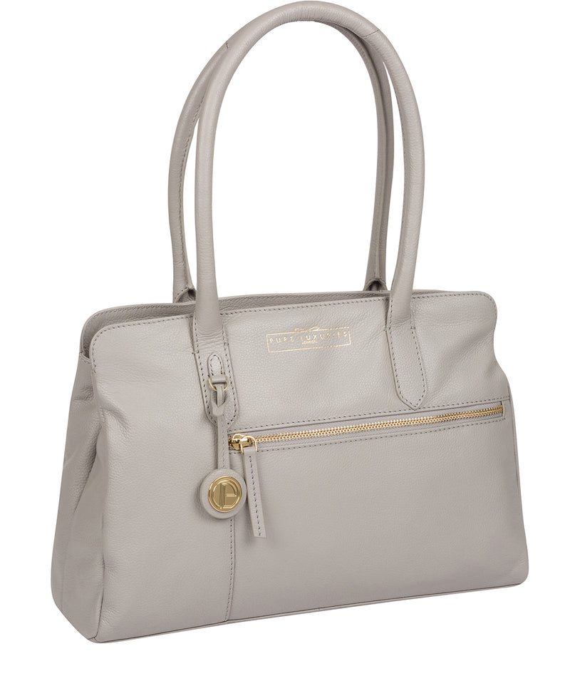 'Darby' Grey Leather Handbag image 5