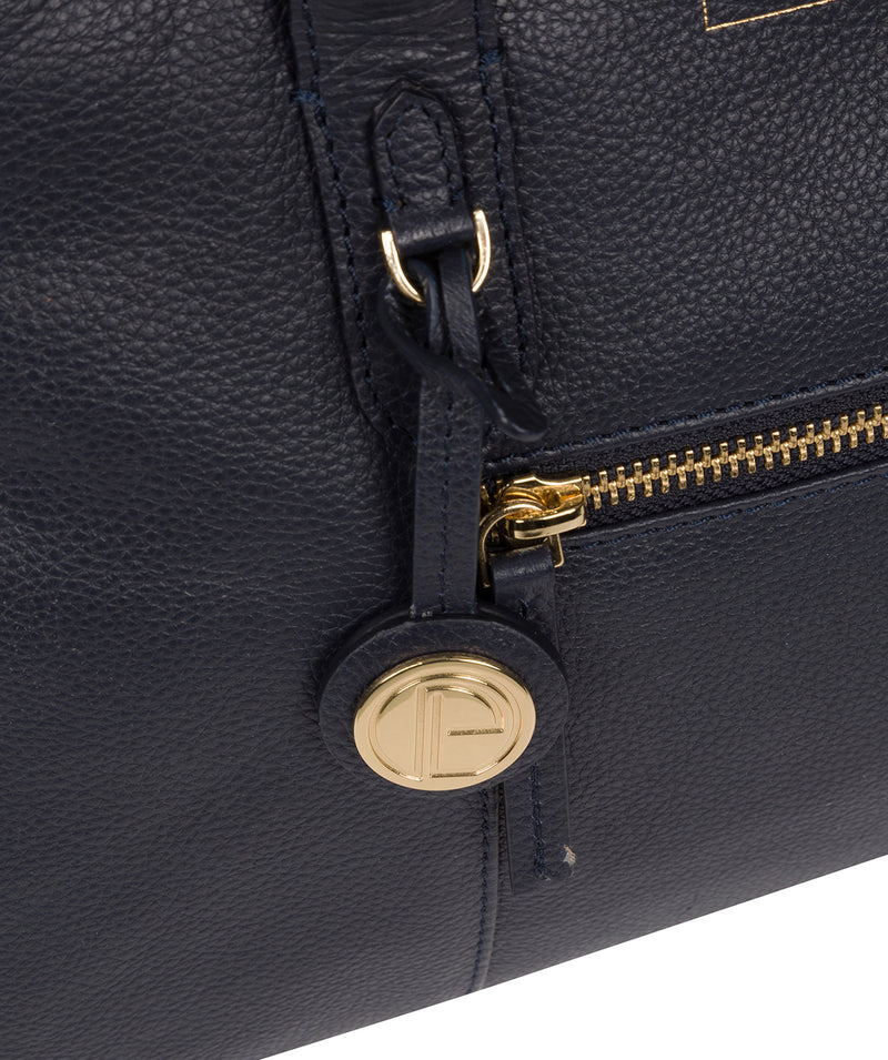 'Darby' Navy Leather Handbag image 6