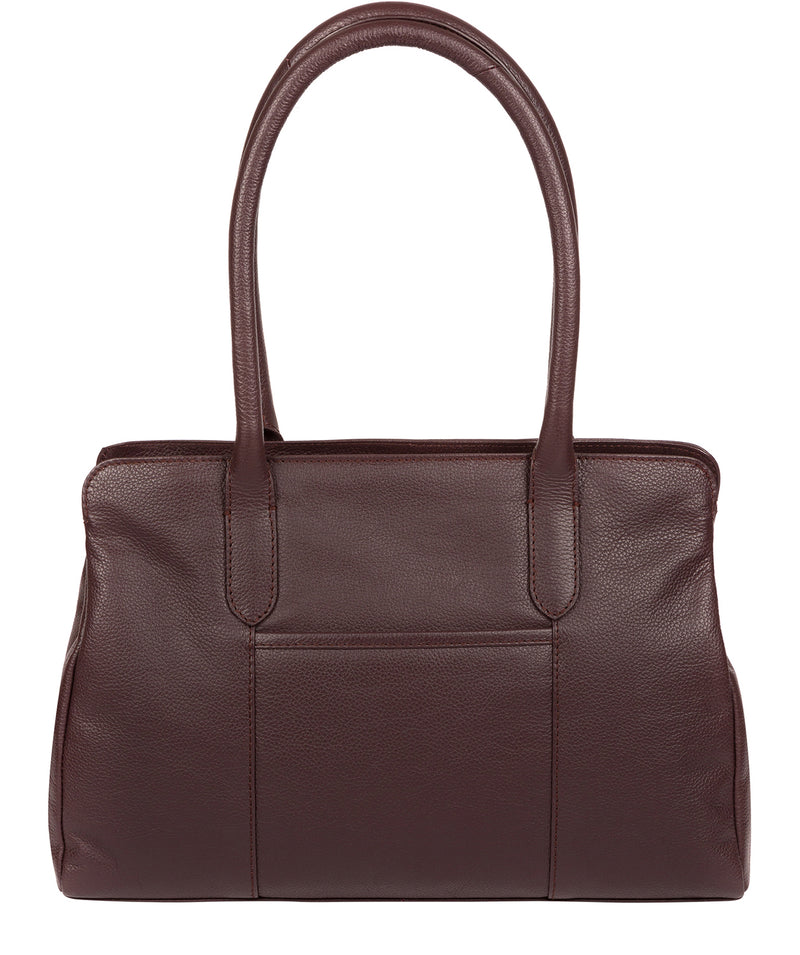 'Darby' Plum Leather Handbag image 3