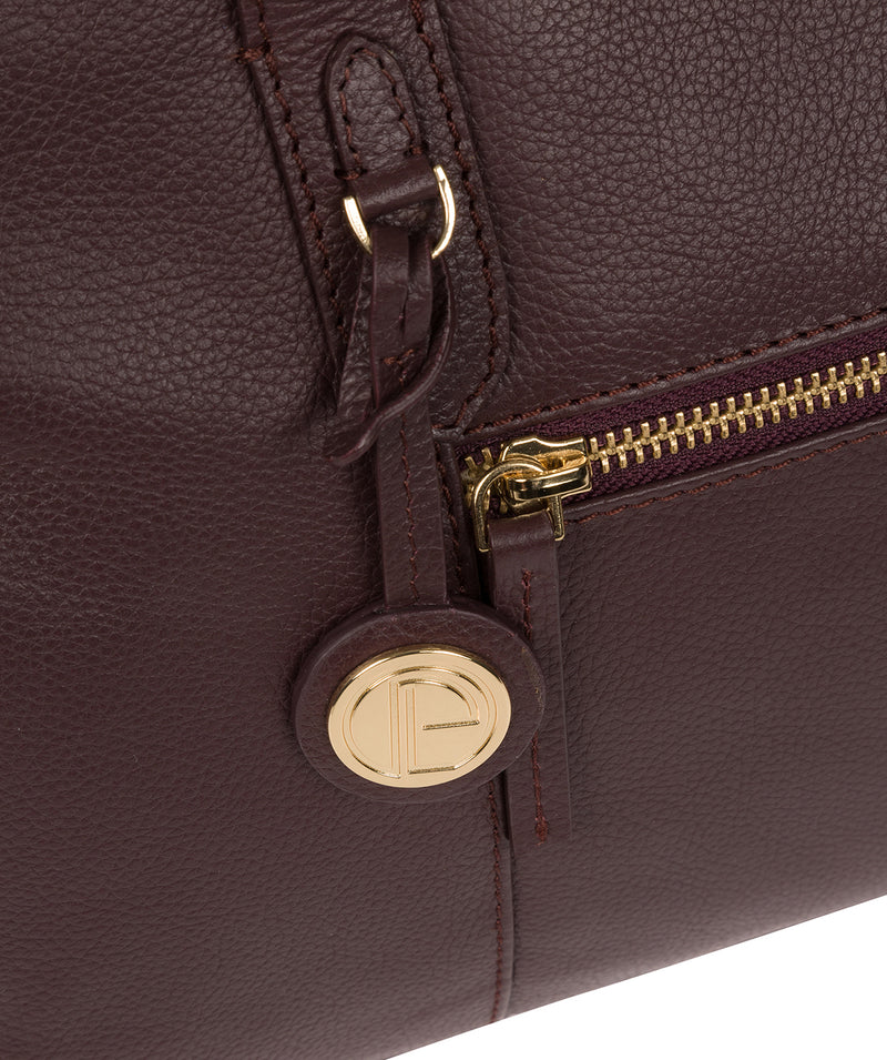 'Darby' Plum Leather Handbag image 6