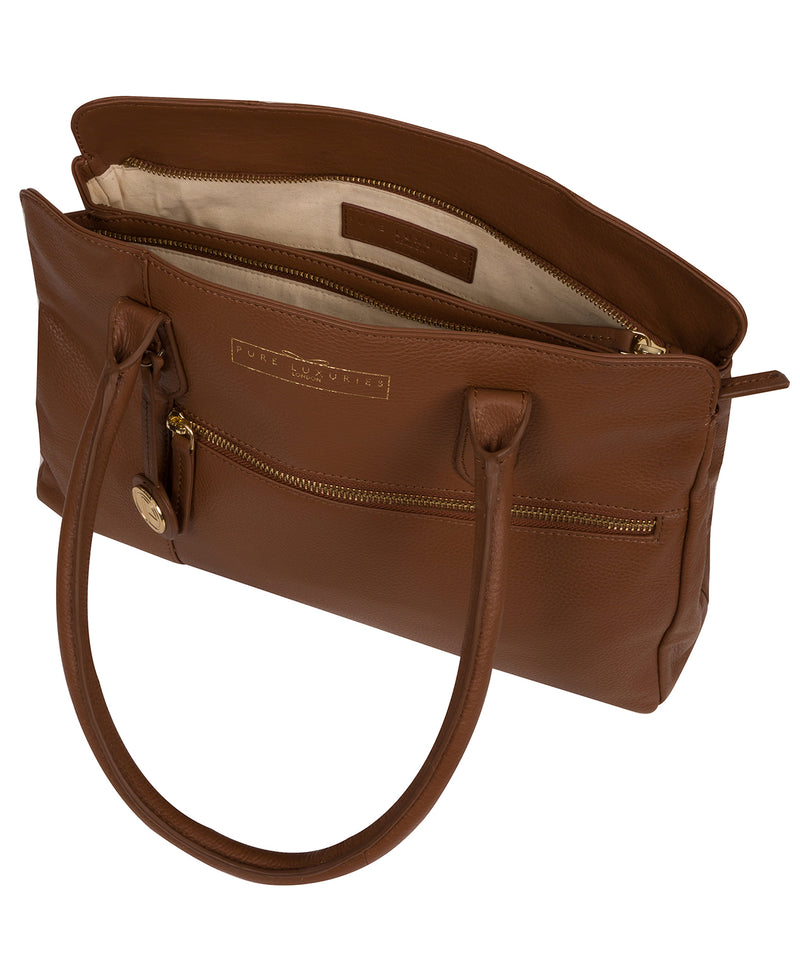 'Darby' Tan Leather Handbag