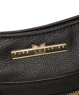 'Lewes' Black Leather Cross Body Bag Pure Luxuries London
