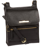 'Kempston' Black Leather Cross Body Bag image 5