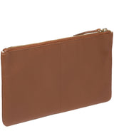 'Arlesey' Tan Leather Clutch Bag