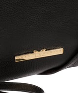 'Lytham' Black Leather Cross Body Clutch Bag Pure Luxuries London