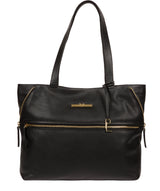 'Selsey' Black Leather Tote Bag image 1