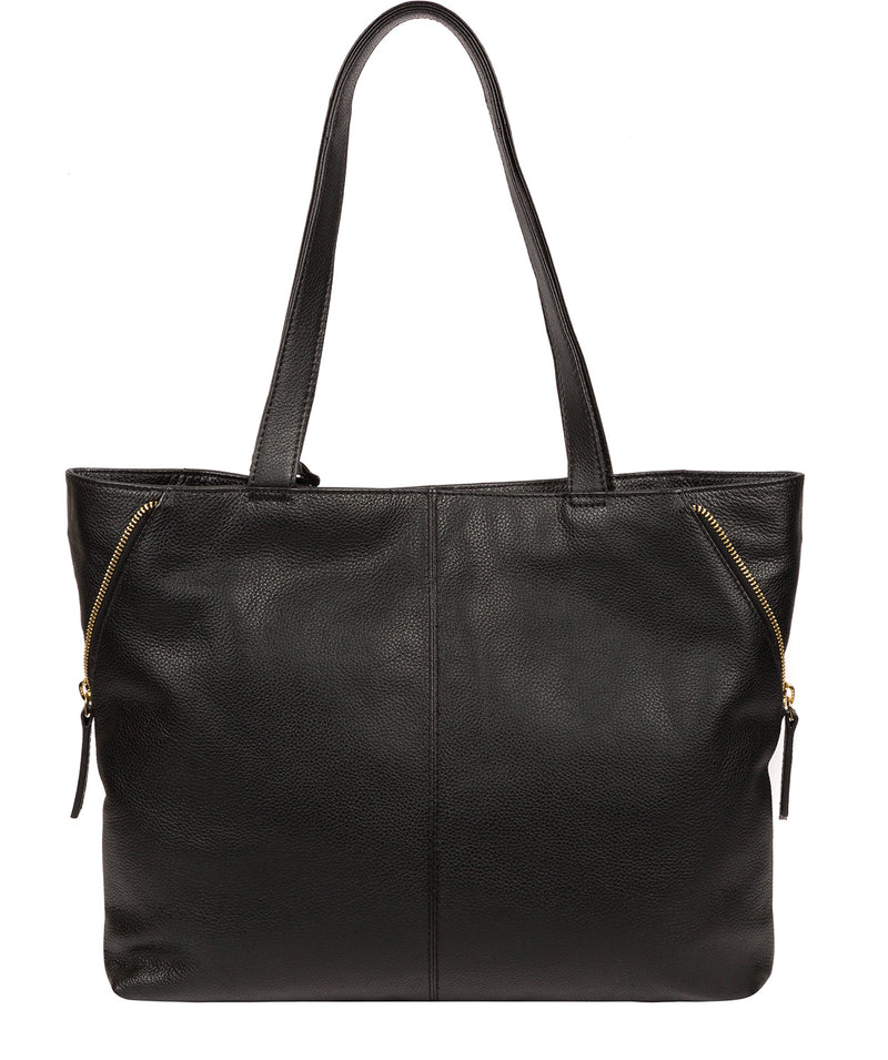'Selsey' Black Leather Tote Bag image 3