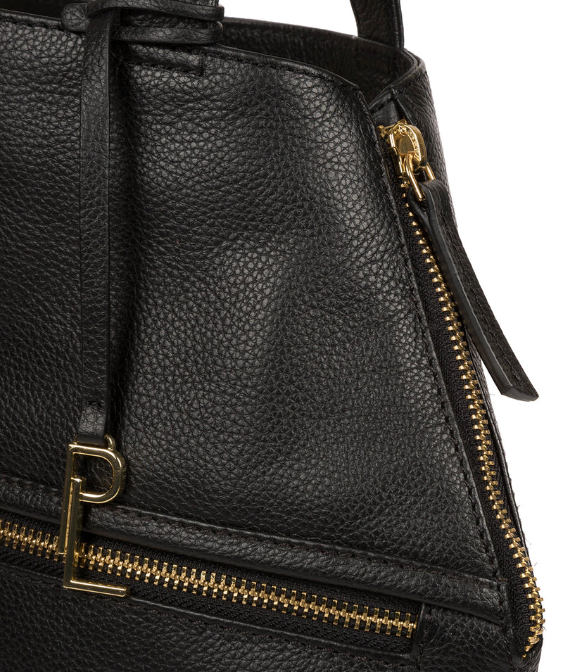 'Selsey' Black Leather Tote Bag Pure Luxuries London