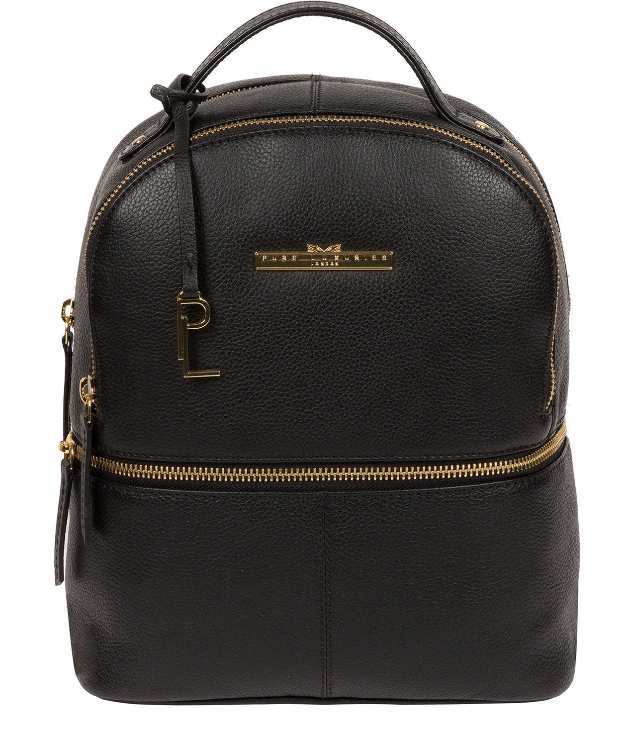black leather backpack women& 39 Black Leather Backpack 'Hayes' by Pure Luxuries