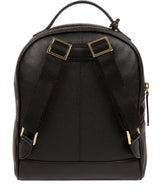 'Hayes' Black Leather Backpack image 3