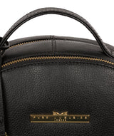 'Hayes' Black Leather Backpack image 7