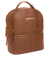 'Hayes' Tan Leather Backpack Pure Luxuries London