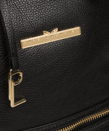 'Elland' Black Leather Backpack Pure Luxuries London
