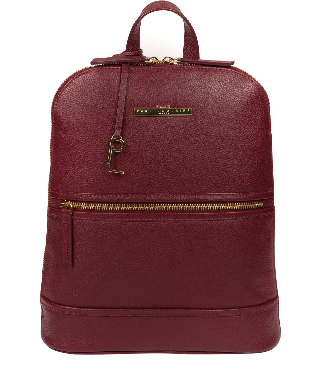 deep red leather backpack Red Leather Backpack 'Elland' by Pure Luxuries