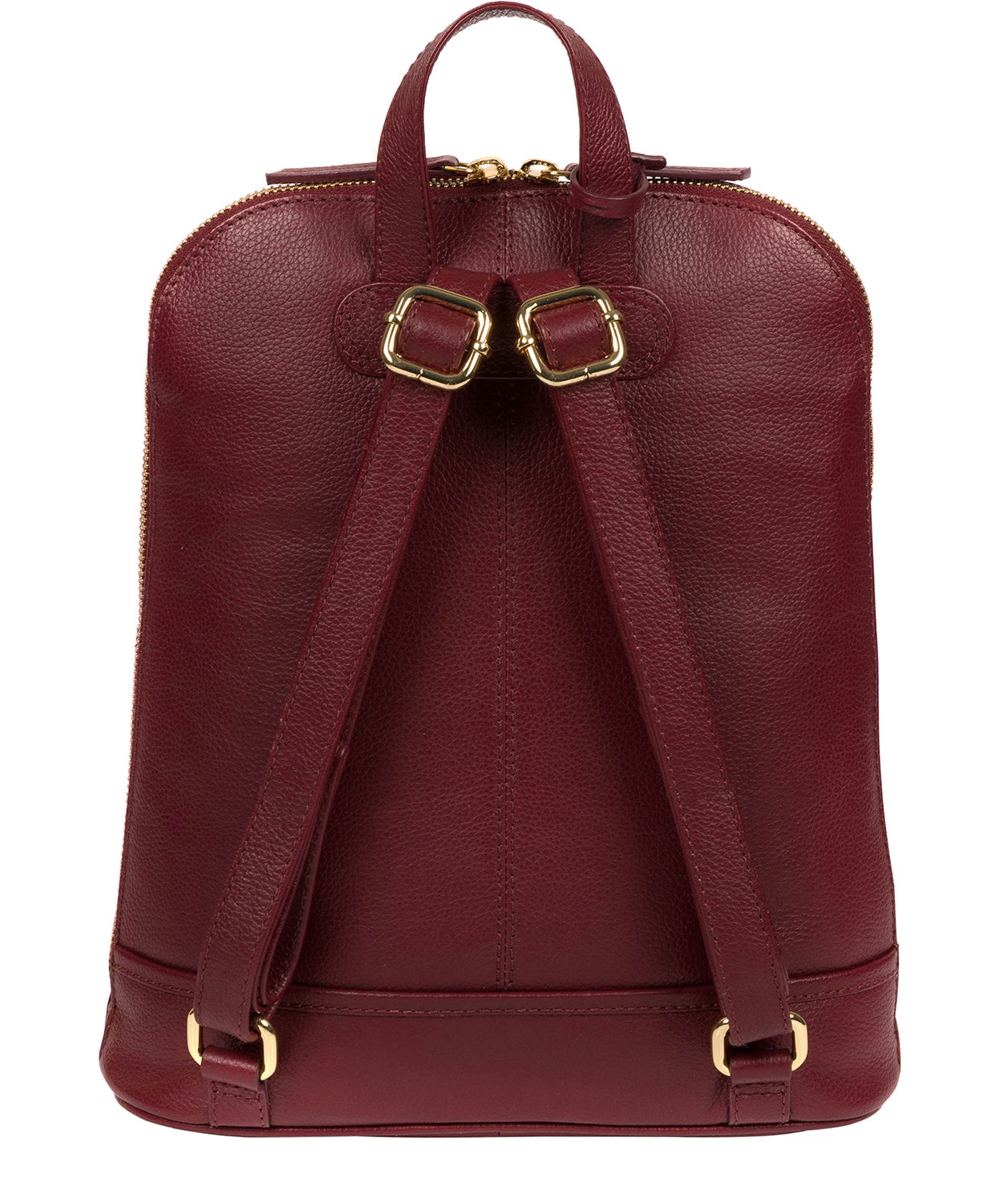 Red Leather Backpack 'Elland' by Pure Luxuries