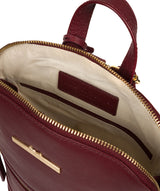 'Elland' Deep Red Leather Backpack image 4