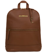 'Elland' Tan Leather Backpack