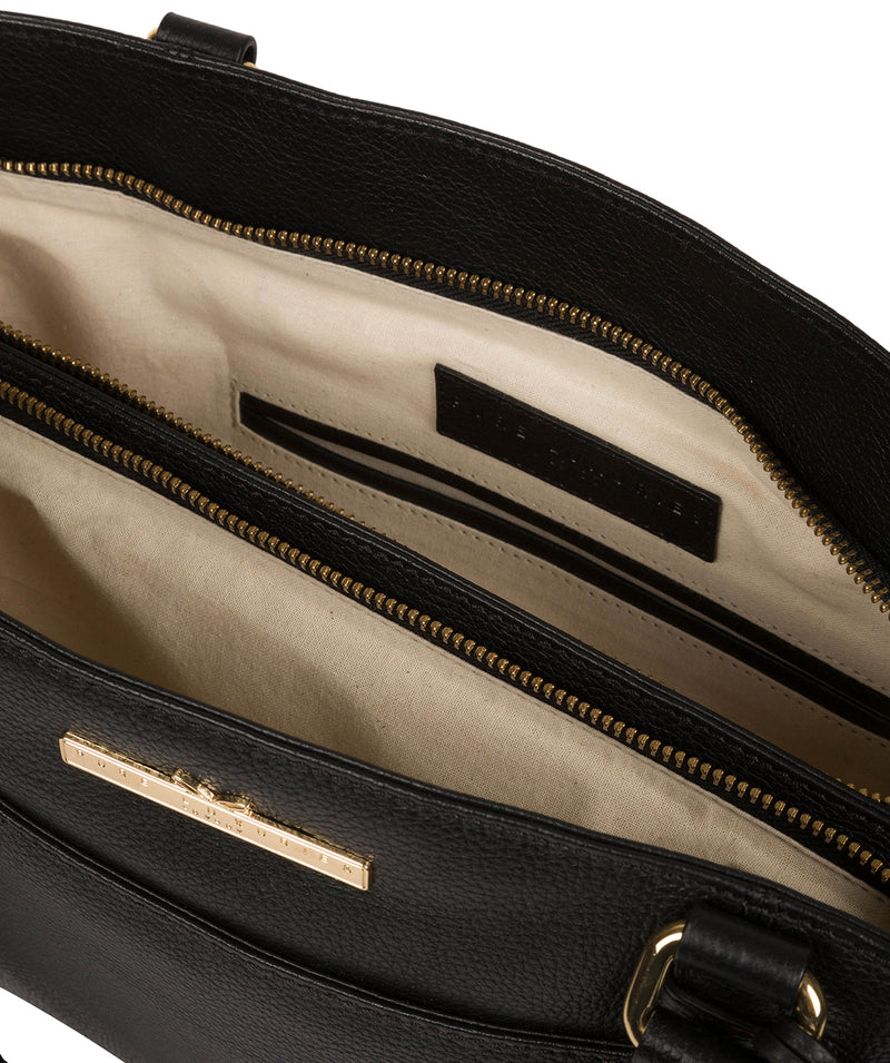 'Leiston' Black Leather Handbag image 4