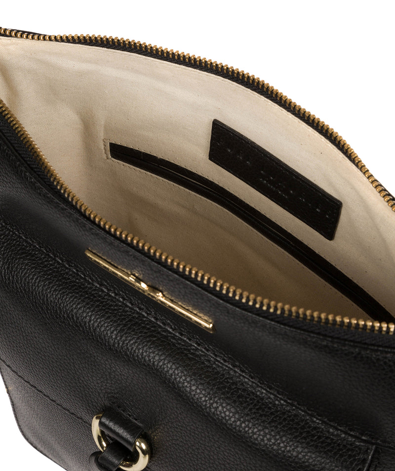 'Holbroke' Black Leather Shoulder Bag image 4
