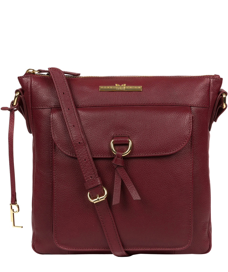 'Holbroke' Deep Red Leather Shoulder Bag image 1
