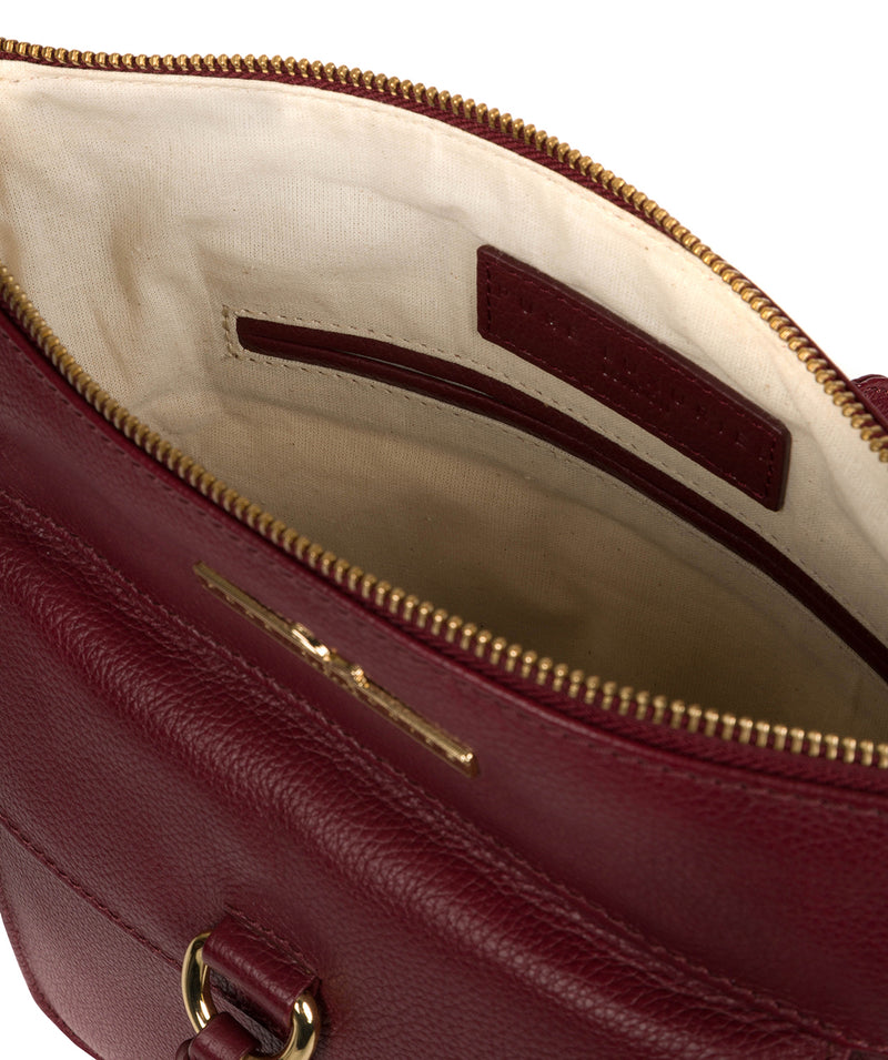 'Holbroke' Deep Red Leather Shoulder Bag image 4