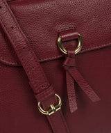 'Holbroke' Deep Red Leather Shoulder Bag image 6