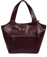 'Loxford' Blackberry Leather Tote Bag image 1
